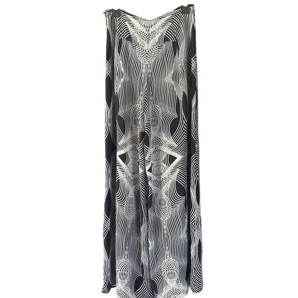 Anthropologie Leifsdottir Pleated “Optic” Palazzo Pants – Size 6 Navy Blue - Picture 5 of 8